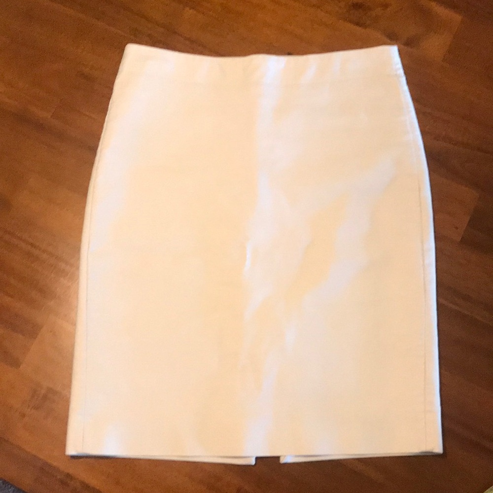 J. Crew cream pencil skirt